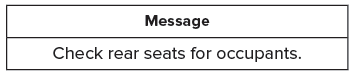 Lincoln Nautilus. Rear Occupant Alert System Indicators. Rear Occupant Alert System Audible Warnings
