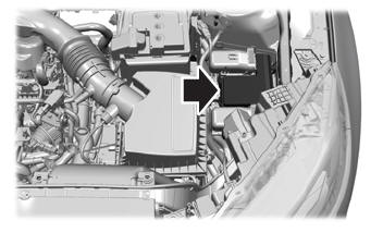 Lincoln Nautilus. Under Hood Fuse Box